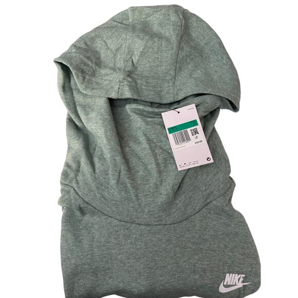 NEW Nike Club Fleece Hoodie Women’s Funnel Neck Jade Green Size XL BV4526-357 - Picture 5 of 7